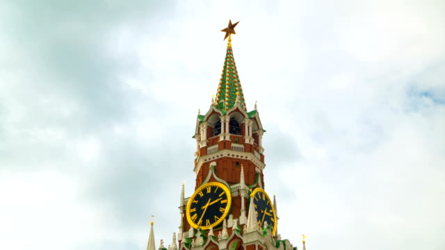 Reloj-del-Kremlin-"suena",-Time-lapse