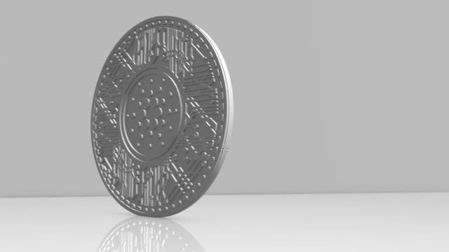 Cardano-Münze-(ADA)-Blockchain-Kryptowährung-3D-Render