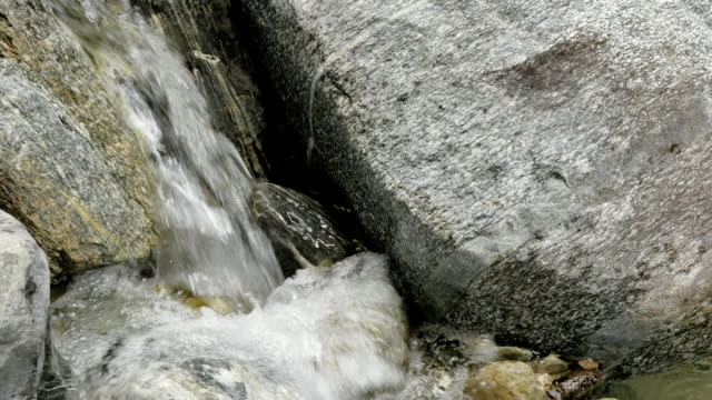 Wasser-in-einem-Bergfluss-in-Slow-Motion-video.