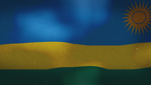 Nationalflagge-Ruanda---winken