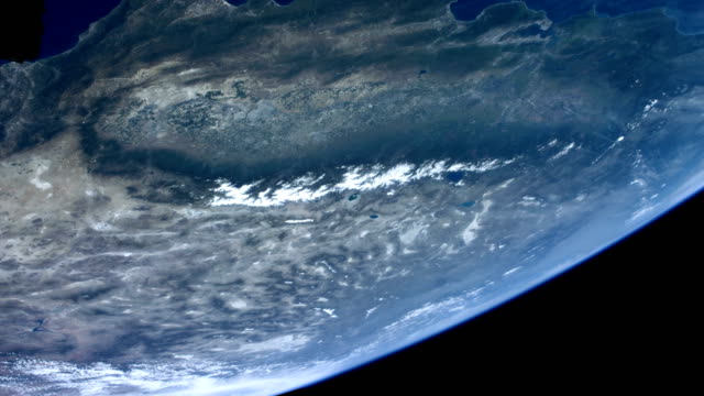 Earth-seen-from-space.-San-Francisco,-Los-Angeles,-Pacific-Ocean.-Nasa-Public-Domain-Imagery