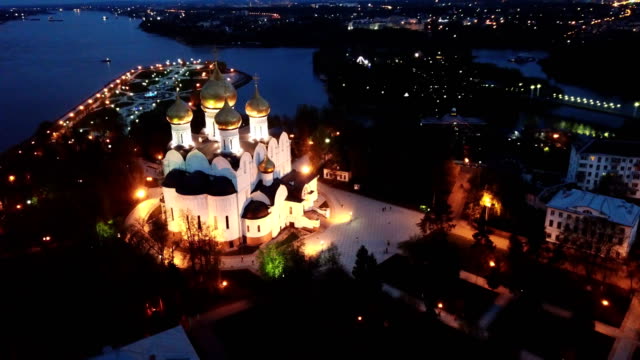 Aerial-panoramic-view-of-Yaroslavl-cityscape