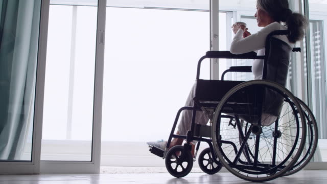 Mature-woman-in-a-wheelchair