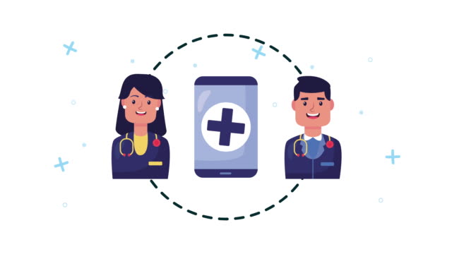 Smartphone-mit-Gesundheitsversorgung-online-und-Ärzte