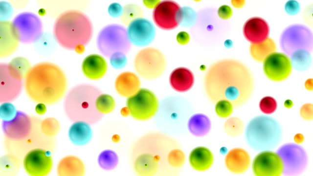 Burbujas-coloridas-bolas-de-vídeo-de-animación