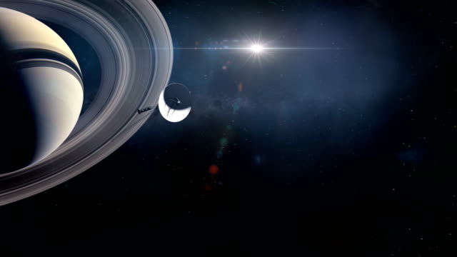 Voyager-sonda-dejando-Saturno