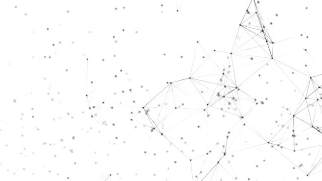 Schwarz,-digitale-Daten-und-Netzwerk-Dreieck-Anschlussleitungen-für-Technologie-Konzept-auf-weißem-Hintergrund,-abstrakte-Abbildung