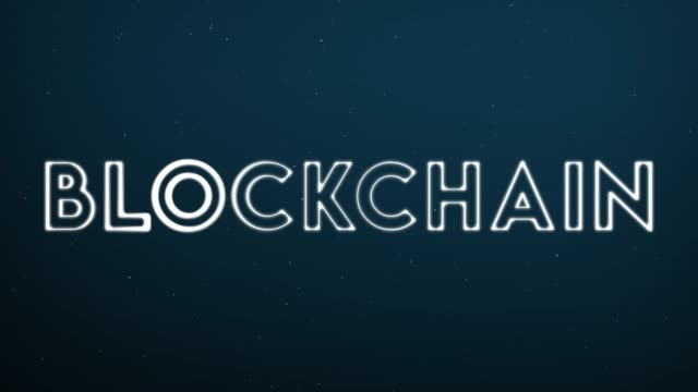 Computer-generated,-Blockchain-technology-animation