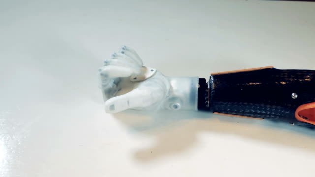 Top-view-of-a-prosthetic-arm-moving-its-fingers
