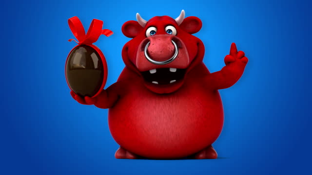 Toro-rojo---animación-3D
