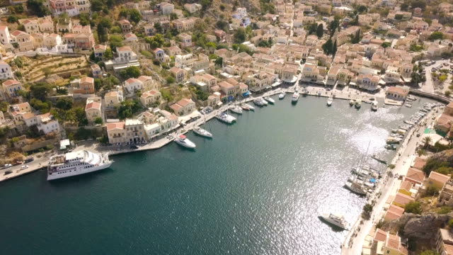 Small-town-with-colorful-houses-on-Symi-island