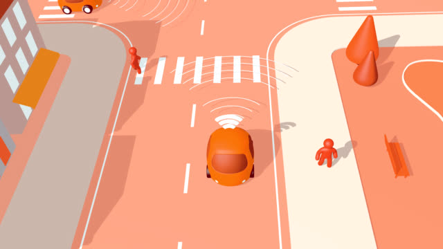 Uno-mismo-conducción-coches---animación-3D