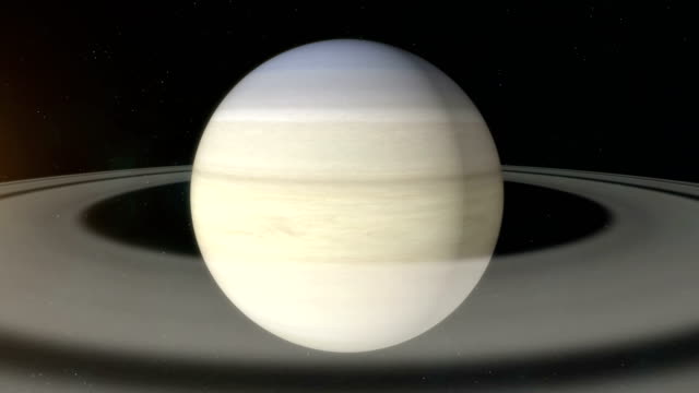 Realista-planeta-Saturno-girando-en-el-espacio-profundo.
