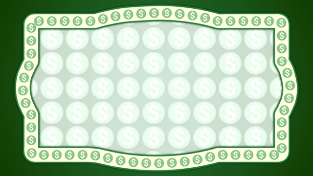 Dollar-american-money-green-background-vintage-frame