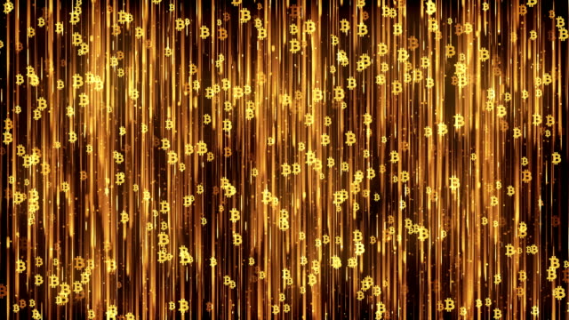 Bitcoin-Mining-Gold-Background