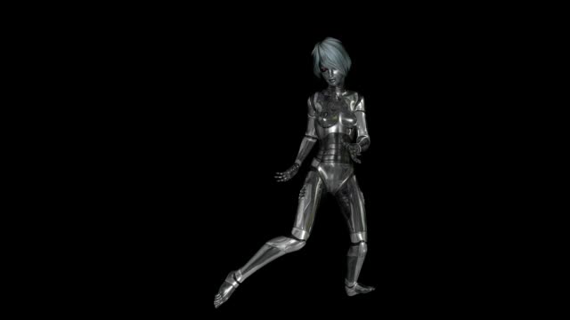 Tanzende-weibliche-Cyborg