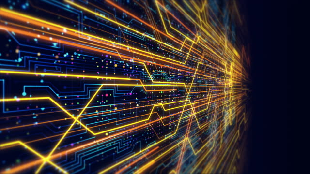 Futuristic-Circuit-Board-Animation-With-Bokeh-Effects