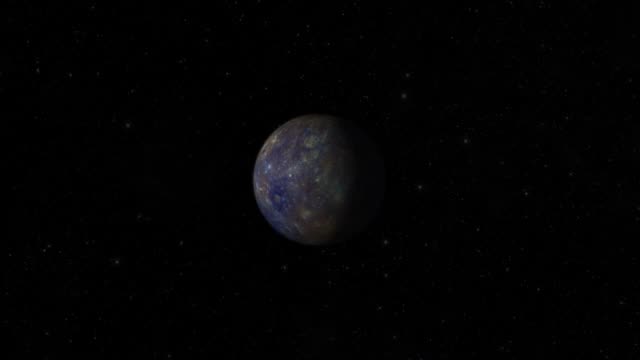 Rotierenden-Planeten-Merkur---Center-Wide