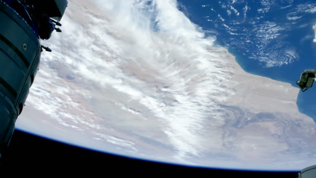Tierra-vista-desde-el-espacio.-Sahara-Del-Oeste,-Océano-Atlántico.-Imágenes-de-dominio-público-de-la-Nasa