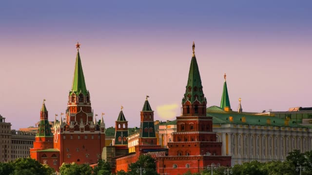 Red-towers-of-the-Moscow-Kremlin.-Russia.