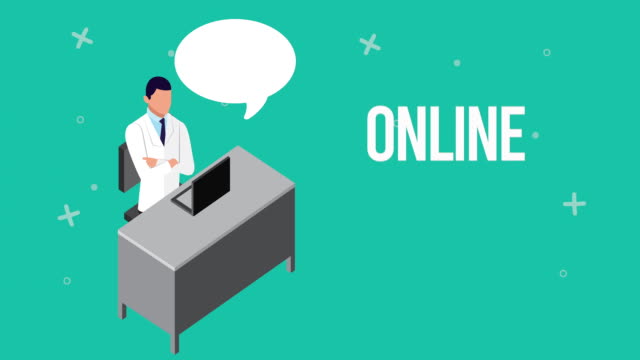 Arzt-mit-Laptop-Gesundheits-Online-Technologie