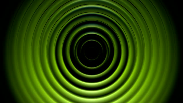 Video-animación-de-círculos-abstractos-verdes-brillantes