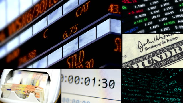 Financial-stock-business-montage-video-wall.