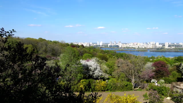 Vista-superior-del-jardín-botánico-de-Kiev