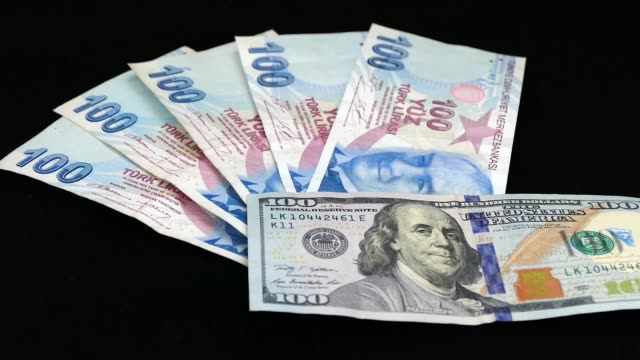 Equal-to-$-100-dollars-and-500-Turkish-lira.-100-US-dollars-and-100,50,10-Turkish-Lira-videos,