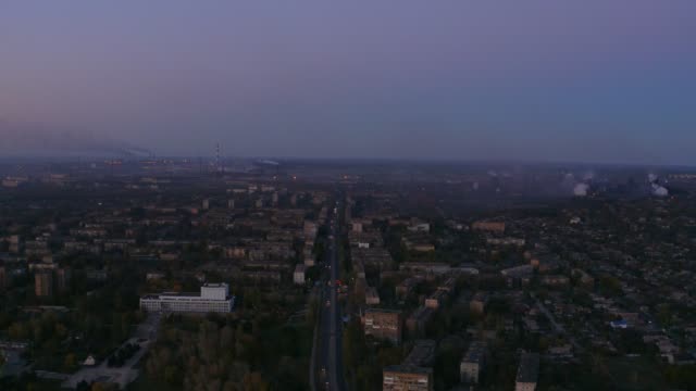 Panaromic-Luftaufnahme-der-Stadt-bei-Nacht