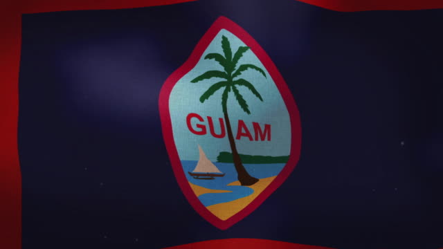 Guam-Nationalflagge---winken