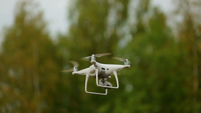 the-quadcopter-is-shooting