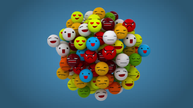 Animation-emoji-ball-pop-up