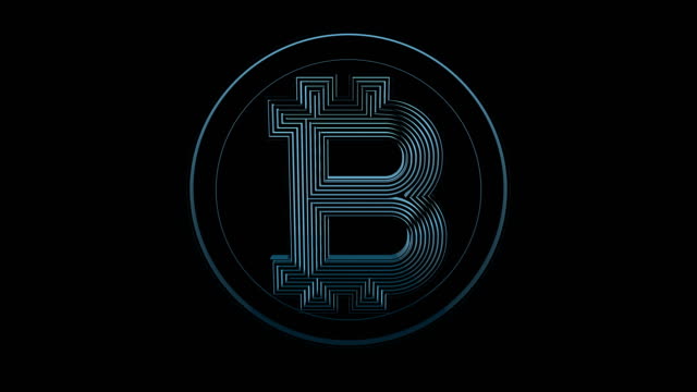 Bitcoin-Darck-blau