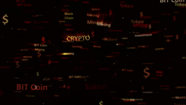fast-red-tone-text-word-design-bitcoin-animation-background.
