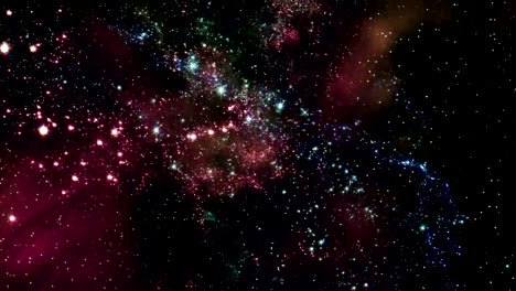 Stock-Footage-von-fliegen-durch-Sterne-und-Galaxien-im-Weltraum