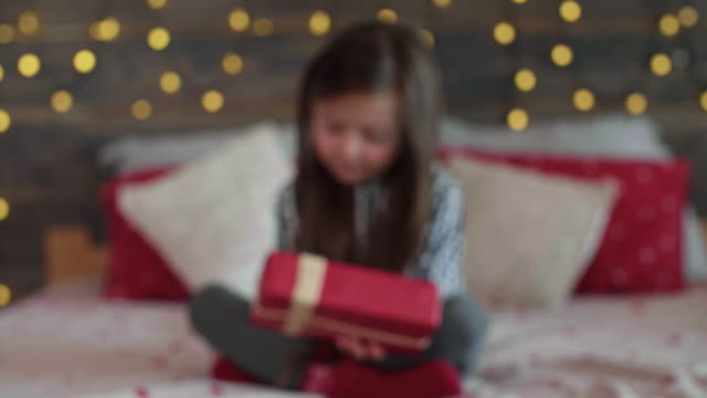 Portrait-of-cute-girl-with-christmas-present