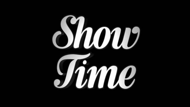 SHOW-TIME-Animation-ONLY-Text-Background,-Zoom-In-/-Out,-with-Alpha-Channel,-Loop,-4k