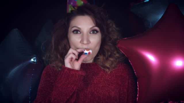 4k-Party-Birthday-Girl-Blowing-Whistle