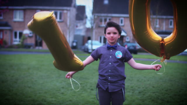 4K-Party-10-Birthday-Boy-Posing-Outdoors-with-Ballons