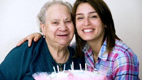 Grandmother's-Birthday:-grandaughter-and-grandmother-celebrating-birthday