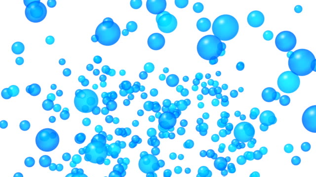 Blue-bubbles-explosion.-Alpha-channel,-4K