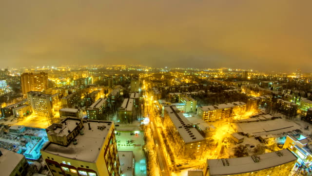 Kharkiv-Stadt-von-oben-Nacht-Zeitraffer-im-Winter.-Ukraine
