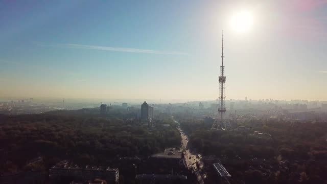 Cityscape-with-a-TV-tower