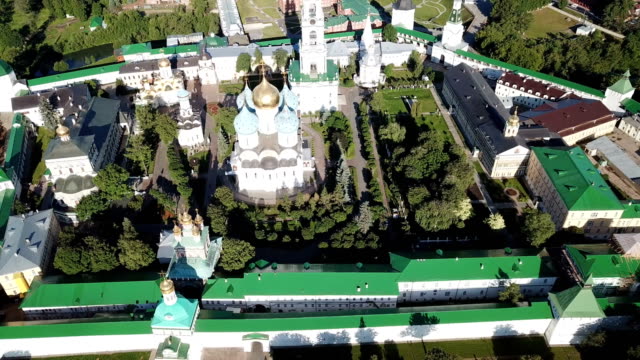 View-from-drones-of-churches-in--Trinity-Lavra