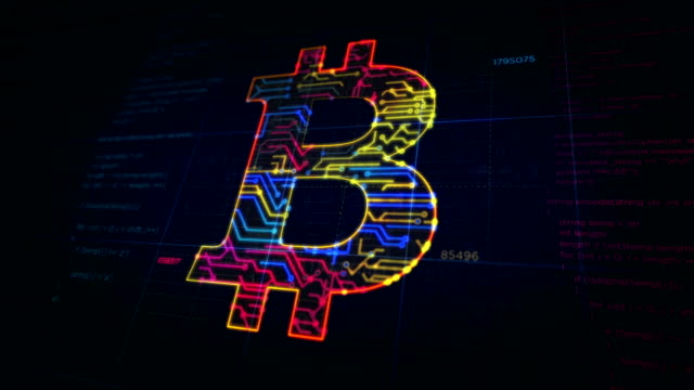 Bitcoin-Symbol-futuristische-Skizze