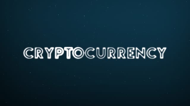 Abstract-moving-connection-structure-background-with-text-CRYPTOCURRENCY