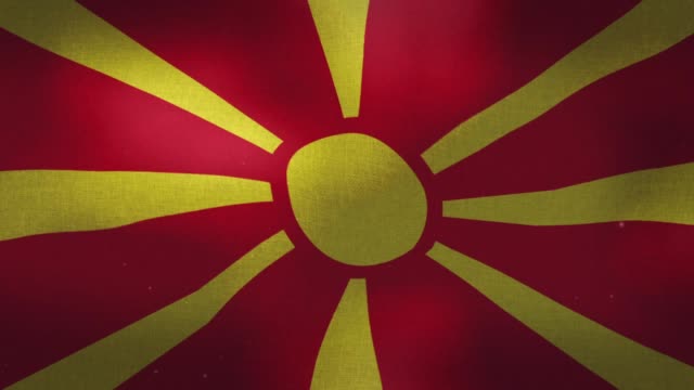 Macedonia-bandera-nacional-agitando