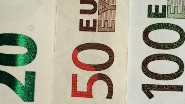 Nähe-Euro-Banknoten-Hintergrund,-Rack-Fokus-4K