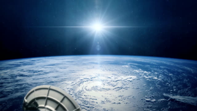 Kommunikationssatellit-im-Orbit-des-Planeten-Erde-5